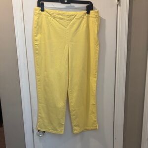 Vintage Susan Bristol 12 cotton Yellow capri Pants 26-103